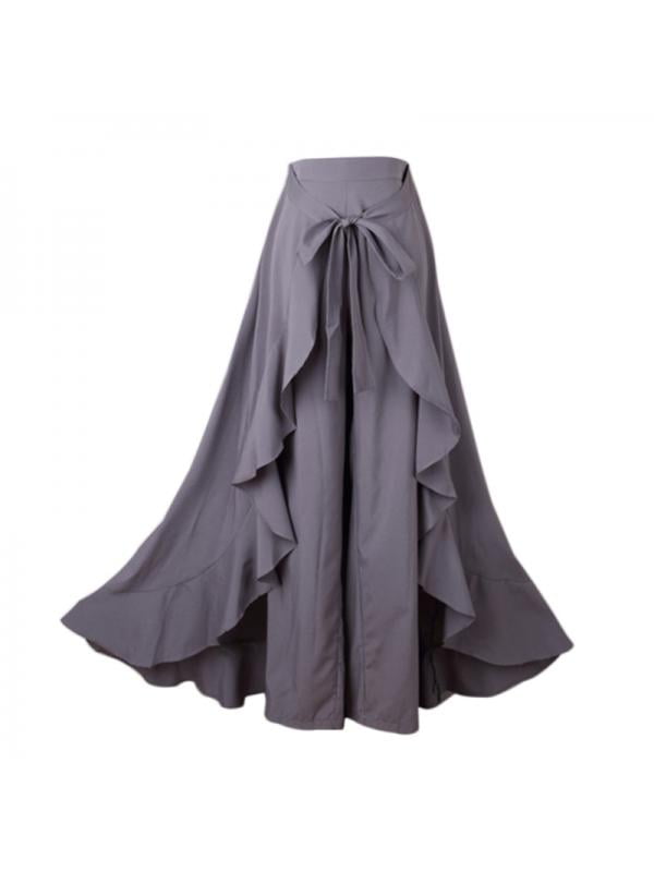 ruffle skirt pants