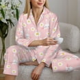 thumbnail image 6 of Uemuo Rabbit Sunflower Pattern Womens Pajama Sets,PJ Set for Women,Pajamas for Women Logo,Long Sleeve Pajama Set for Women,Soft Long Sleeve Top With Pants-XX-Large, 6 of 9