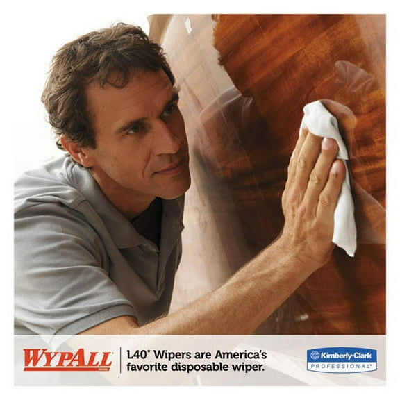 WypAll L40 Towels, POP-UP Box, 16.4 x 9.8, White, 100/Box, 9 Boxes/Carton | Order of 1 Carton
