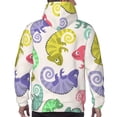 thumbnail image 5 of Bingfone Cute Chameleons Men'S Drawstring Hoodie Long Sleeve Pocket Sweatshirts-4x-Large, 5 of 9