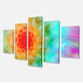 thumbnail image 2 of Pétales Fractals Rouges Pissenlit - Impression sur Toile Florale, 2 of 3