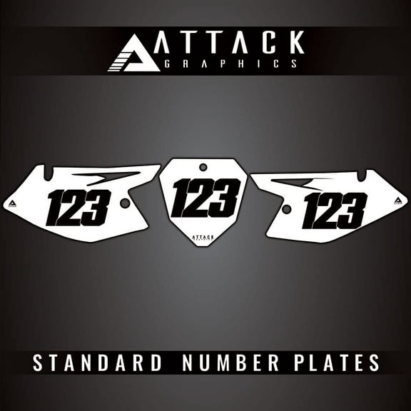 Attack Graphics Number Plate Backgrounds for Suzuki DR-Z 125L 2018