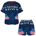 thumbnail image 3 of 4th of July 2 Pack Women’s Pajama Set Print Sleepwear And Shorts Y2k Loungewear Sets S-5XL, 3 of 7