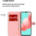 thumbnail image 4 of Personalized Creative Watercolor Painting Flip PU + TPU Phone case with Card Slot for Samsung Galaxy Note 20 S21 S20 S10 Ultra Plus FE Shockproof Bracket Function Bumper Cover(Red,S20 Plus), 4 of 8