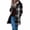 Black, variant on Womens Flannel Jacket Long Plaid Shacket Casual Button Down Tartan Trench Coat Long Sleeve Shirts with Pockets