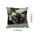 thumbnail image 2 of Tyidzon Pillow Covers 18x18 Holiday Animals Themed Modern Decorative Throw Pillow Covers Pillow Protectors Cushion Case Home Living Room Decor for Sofa Car, 18x18 Inch, 2 of 6
