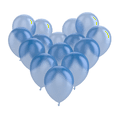 thumbnail image 2 of Baby Blue Balloons, 100 Pack 12inch Large Variety Bright Rainbow Colors, Strong Multicolored Latex for Helium, Water or Air, Kids Birthday Party Bulk Decor Accessory Supplies, Light Blue, 2 of 4