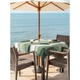 thumbnail image 3 of Outdoor Table Cloth with Umbrella Hole and Zipper, Sage Green Ombre Waterproof Square Tablecloth 54"x54", Modern Moire Geometric Abstract Washable Table Cover for Outside Party Patio Picnic, 3 of 8