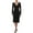 black, variant on Ralph Lauren Womens Tranesha Midi Dress, Black, 4