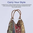 thumbnail image 2 of Sagefinds Natrona Tapestry Bag | Southwestern Pattern | Lined Interior Pockets | Double Handles 21", 2 of 6