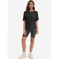 thumbnail image 6 of Summer Tops Womens Solid T Shirts for Women Loose Shirts Basic Tee, 6 of 6