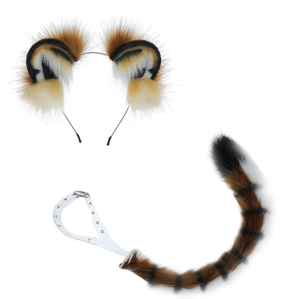 Fox Wolf Bear Tiger Monkey Cat Dog Ears Diadema Hairband Hair Clips Halloween Costume Party Accesorios MFZFUKR BST2000040-2