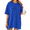 1-Blue, variant on COZYMY Women's Spiritual Farmhouse Graphic Short Sleeve Shirt Soft Cotton Grey Crewneck Summer Tee