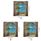 thumbnail image 5 of Inteprter Cortina de 2 uds con patrón de vista al mar, decoración de cortinas, cortina estampada que no se desvanece, lavable a máquina para sala de Sombras de ventana METRO Inteprter HA010895-02, 5 of 6