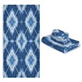 thumbnail image 6 of 3 Piece Bath Towels Set Bath Towel, Hand Towel and Face Towel for Bathroom, Gym, Hotel Blue and White Tie-dye, 6 of 7