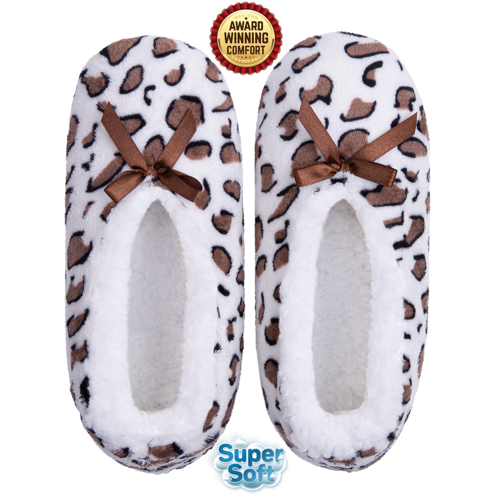 Fuzzy Slippers for Women, Cozy & Posh Furry House Shoes by Bergman