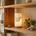 thumbnail image 4 of Eangee Home Design Mini Paper Cylinder Table Lamp, Shade Made Of Handmade Paper, 5x5x9 Inches, 4 of 6