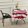 thumbnail image 6 of Coolnut 60" American Flag Round Tablecloth, Round Table Cloth Water Resistant Spill Proof Large Table Cover for Family Gathering Dinner, Hotel, BBQ, 6 of 7