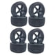 thumbnail image 1 of de 4 llantas de llantas de rueda para 94107/94166/94106 RC Crawler Car 1:10 Monster Truck Repuestos Accesorios Negro, 1 of 3