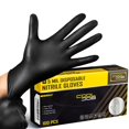 thumbnail image 1 of Guantes desechables de nitrilo COOLJOB, 5 mil, 100 unidades, grandes, 1 of 7