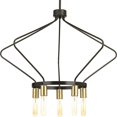 thumbnail image 5 of Hangar Collection Five-Light Brushed Nickel Farmhouse Chandelier Light, 5 of 7
