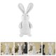 thumbnail image 2 of GOOHOCHY Muñeco de peluche de conejo, adorno de conejito de Pascua, decoración de escritorio, utilería para fotos de Pascua, 2 of 8