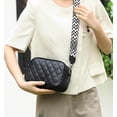 thumbnail image 4 of LHSHID Women Quilted Crossbody Bag PU Leather Shoulder Bag Camera Purse Square Snapshot Bag Satchel Bag, 4 of 7