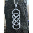 thumbnail image 2 of AFFY Double Infinity Pendant Necklace In 14k White Gold Over Sterling Silver, 2 of 6