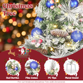 thumbnail image 5 of 2 Pack 30 inch Prelit Outdoor Pathway Christmas Tree with LED Lights, Battery Operated Snow Flocked Christmas Tree with Pine Needles Cones Balls & Berries, Frosted Urn Filler for Porch Yard Decor, 5 of 10