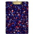 thumbnail image 2 of FMSHPON Fun Vibrant American Stars Clipboard Hardboard Wood Nursing Clip Board and Pull for Standard A4 Letter 13x9 inches, 2 of 5