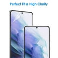 thumbnail image 4 of JETech Screen Protector Compatible with Samsung Galaxy S21 5G 6.2-Inch, HD Clarity, Flexible TPU Film Compatible with Fingerprint Sensor, 2-Pack, 4 of 6
