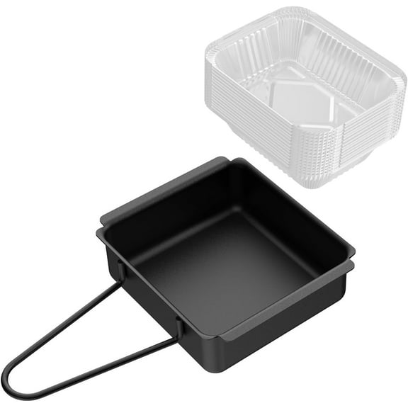 Nexgrill Grill Drip Pan & Grease Catcher Cup Set with 15 Aluminum Foil Liners - Nexgrill Replacement Parts, Nexgrill Grease Tray