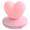 thumbnail image 1 of Coofit Silicone Night Light Heart: Touch Control Nursery Light Table Lamp for Valentine, 1 of 10