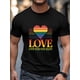 thumbnail image 5 of Men's T-Shirt,Short Sleeve Tee Shirt Casual Tops Love Who You Want Words Crew Neck T Shirts for Men, 5 of 8