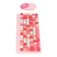 thumbnail image 4 of USB Keyboard Mouse, Sloping Panel 86 Keys Keyboard Mouse Combo Wireless Thin Film Technology  for Home Pink, 4 of 7