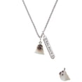 thumbnail image 2 of Delight Jewelry Resin Baby Seal Silvertone Balance Bar Charm Necklace, 23", 2 of 4