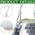thumbnail image 3 of Mirror Disco Ball Planter Hanger, Hanging Disco Planter Flower Pot For Garden Decor, 3 of 5