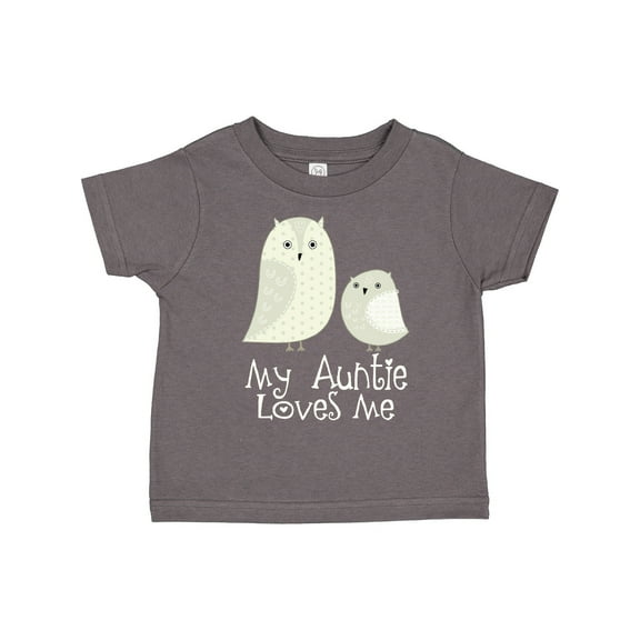 Inktastic My Auntie Loves Me Owl Boys or Girls Toddler T-Shirt
