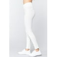 thumbnail image 3 of Saronite Basics High Waisted Full Length Ponte Pants, Off White (Women's), 3 of 4