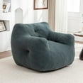 thumbnail image 5 of SOULART 37.00" Bean Bag Chair, Green High-Density Foam Bean Bag Sofa with Armrests, Stuffed Comfy Chair for Adults in Living Room, Bedroom, Reading, 5 of 9