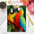 thumbnail image 4 of FMSHPON Colorful Parrot Birds Clipboard Hardboard Wood Nursing Clip Board and Pull for Standard A4 Letter 13x9 inches, 4 of 5