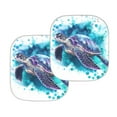thumbnail image 5 of Jeiento Sea Turtle Car Windshield Sun Shade Tie Dye Car Windshield Sunshade Keep Your Vehicle Cool UV Sun and Heat Reflector 2 Pcs Interior Automotive Accessories Protector Fit for SUV Van Truck, 5 of 7