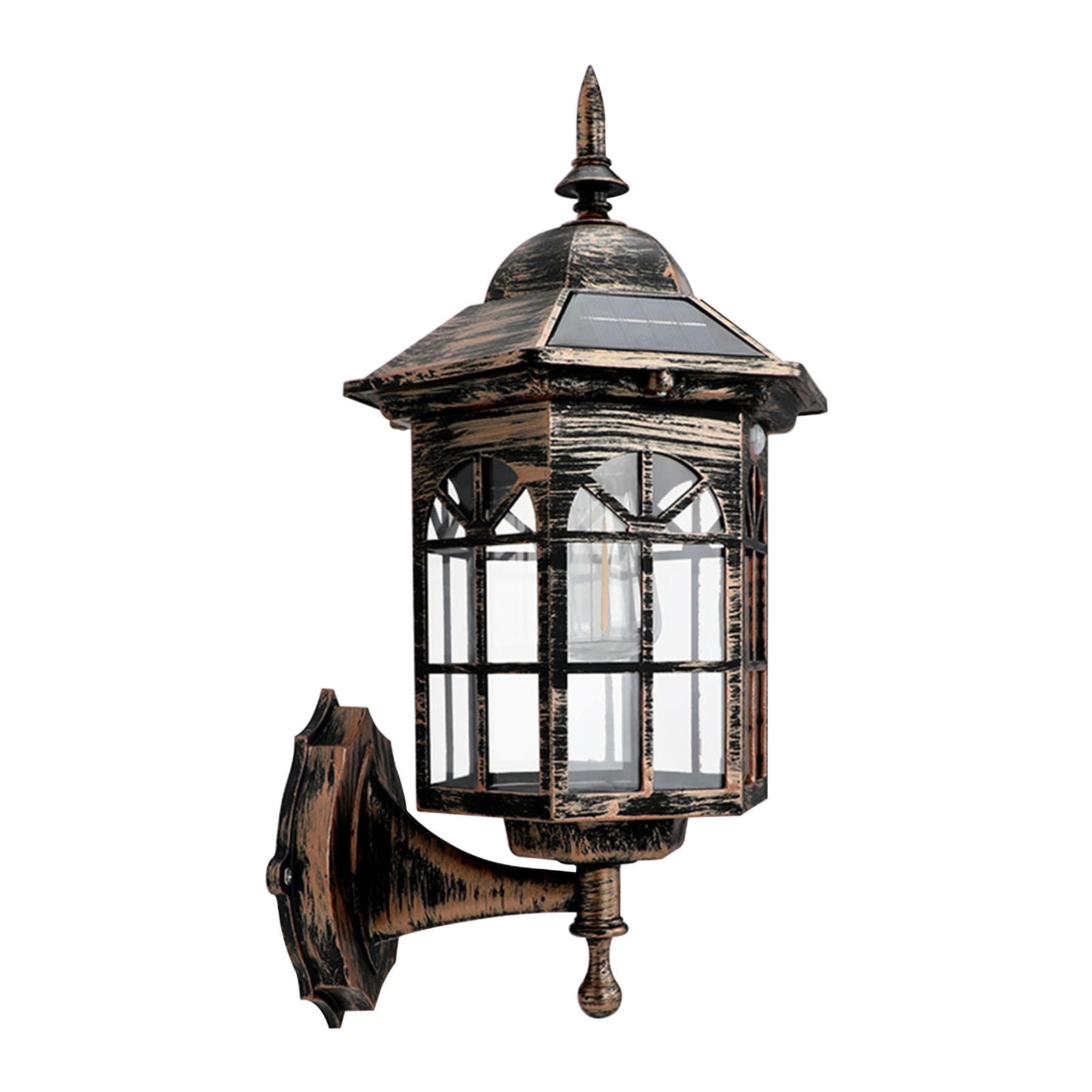 Solar String Lights,New European-style Solar Lamp Outdoor Courtyard Lamp Automatically Light Human Body Induction Warm Tungsten Filament Wall Lamp After Dark