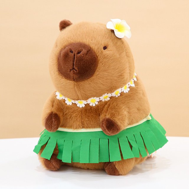 Poupée Capybara Véritable Poupée Jouet en Peluche Oreiller Cadeau d'Anniversaire Célébrité Internet Ragdoll DMH