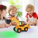 thumbnail image 5 of Excavadora de juguete, vehículo automático de marcha con sonido y luz, vehículos de obra, coche excavadora de juguete infantil con luces y música múltiple para niños de 3 4 5 6 7 años, 5 of 7