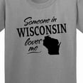 thumbnail image 4 of Inktastic Someone in Wisconsin Loves Me Youth T-Shirt, 4 of 5