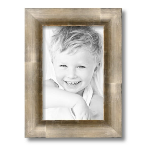 ArtToFrames 8" x 12" Antique Silver Picture Frame, 8x12 inch Silver Wood Poster Frame (WOM-4944), 4 Pack