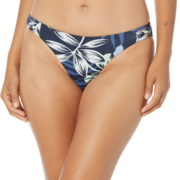 Roxy mens Print Beach Classics Hipster Bikini Bottoms, Mood Indigo Seaside Tropics, X-Small US