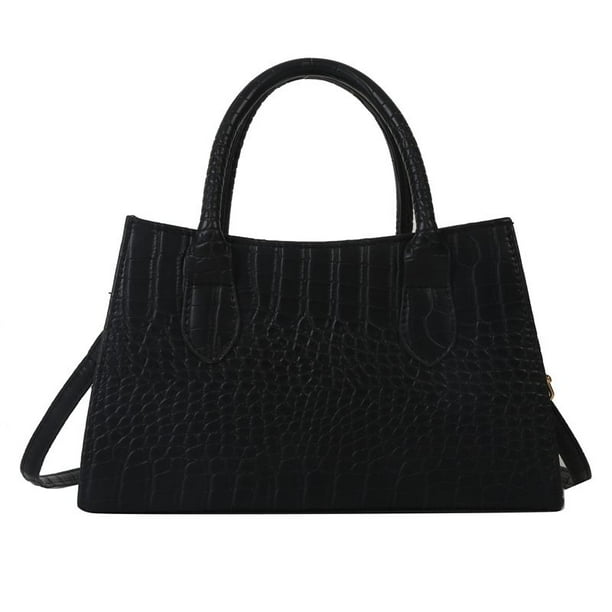 Bolsa De Vagabundo Bolsa de mujer Bolsa de mano Patrón de cocodrilo simple Bolsas de satchel Crossbody Negro Ndcxsfigh Para Estrenar