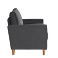 thumbnail image 3 of Topline Home Furnishings Modern Grey Velvet Accent Chair, 3 of 5